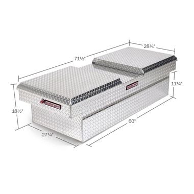 Weather Guard Model 114-0-01 Cross Box Aluminum Full Extra Wide 15.3 Cu. Ft., large image number 1