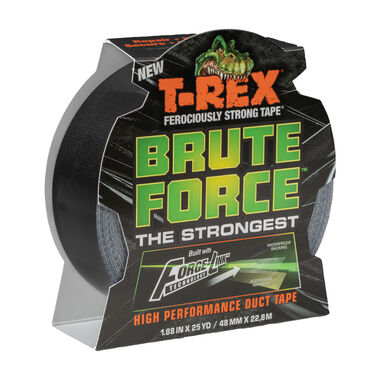 T-Rex PC 945 Brute Force Premium Cloth Tape - Black - 1.88in x 25yd - 1 Roll