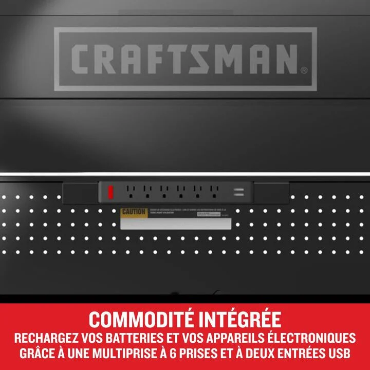 CRAFTSMAN Premium S2000 Series 52 Inch Wide 7-Drawer Tool Chest, Black, large image number 6