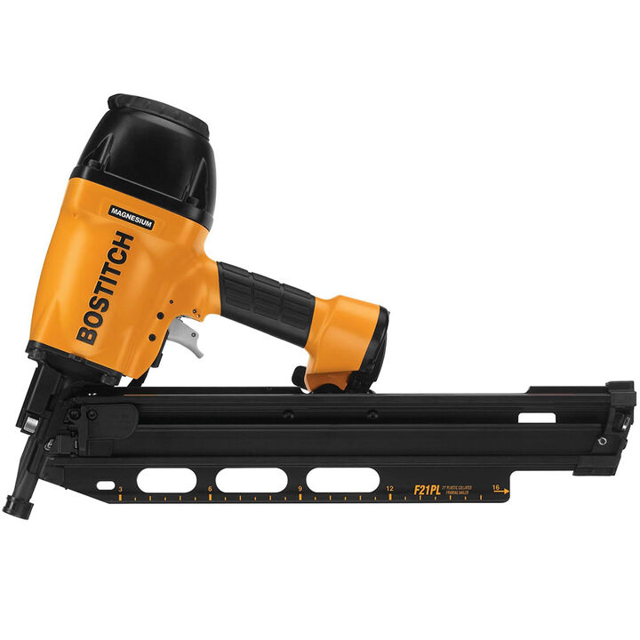 Bostitch 21 Plastic Collated Round Head Framing Nailer/Metal Connector Nailer