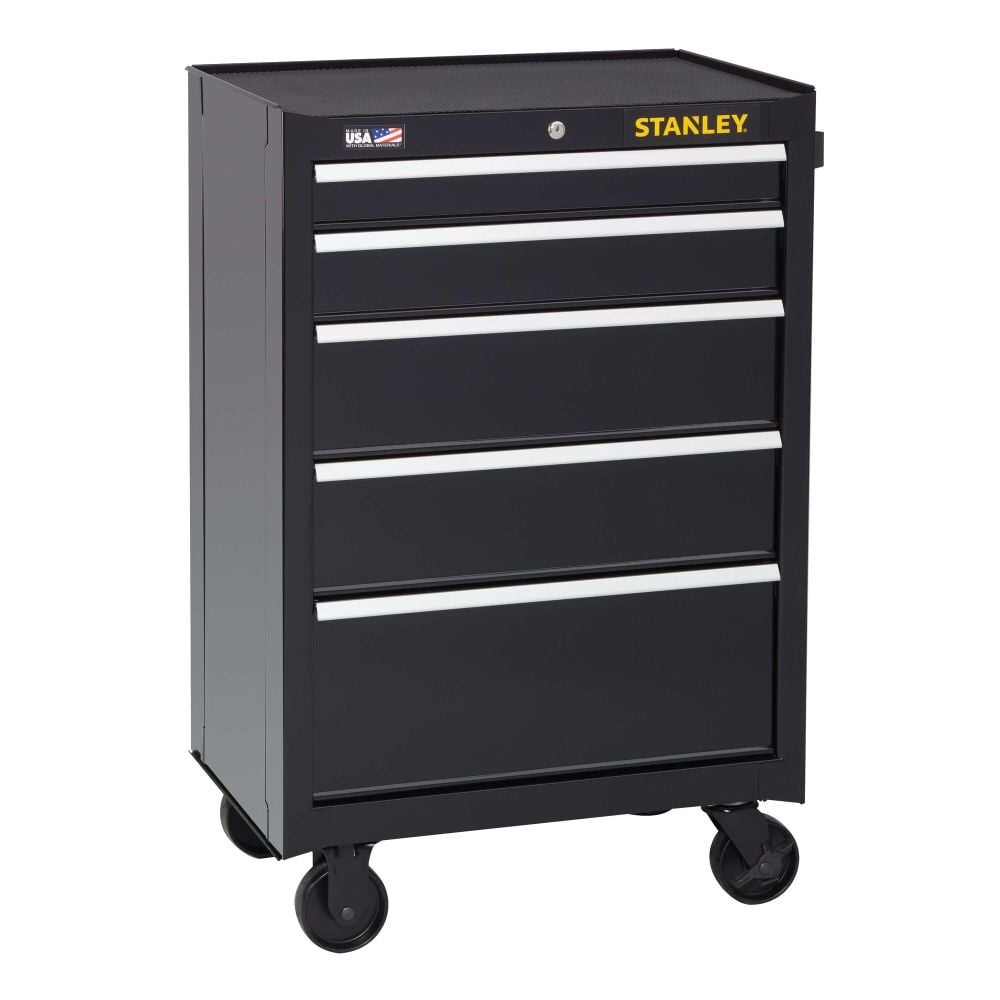 Stanley 26 Inch W 300 Series 5-Drawer Rolling Tool Cabinet, large image number 5