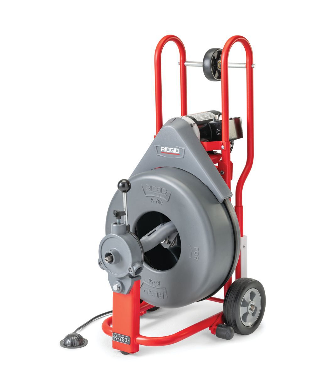 Ridgid K-750 Drum Cleaner Machine with Gloves & AUTOFEED - 5/8 Inch Pigtail, large image number 7