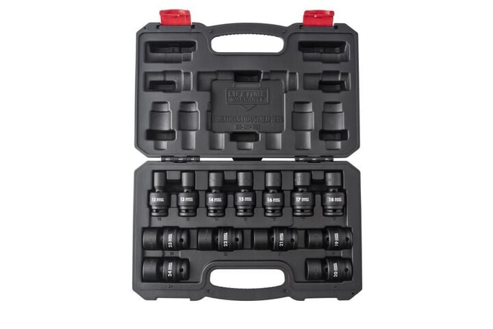 Sunex 1/2 In. Drive Metric Universal Impact Socket Set 13 pc.