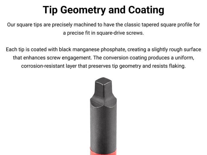 Tekton #2 Square Insulated Screwdriver 4 Inch Shank, large image number 3