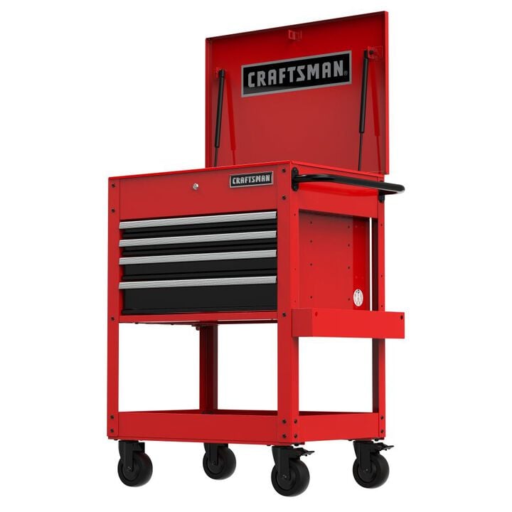 CRAFTSMAN Rolling Tool Cabinet, Red, large image number 4