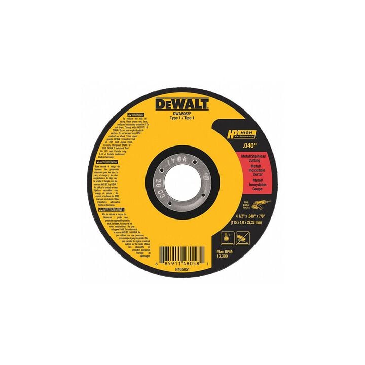 DEWALT 4-1/2 x 0.040 x 7/8 T1 HP Cut-Off Wheel, large image number 6