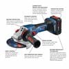 Bosch PROFACTOR 18V Spitfire 5  6in Angle Grinder Kit, small image number 2