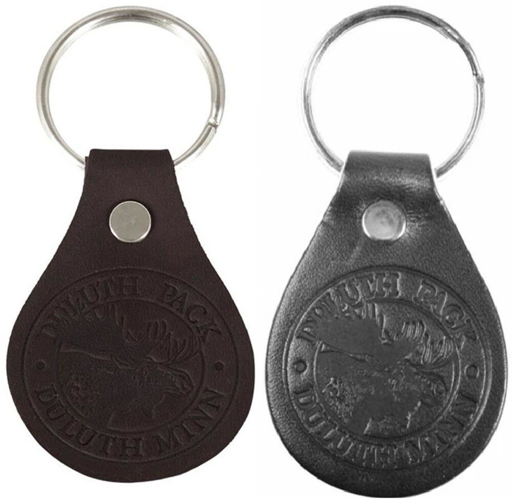 Duluth Pack Black and Brown Smooth Leather Key Fobs - M-180-BLK-M-180-BRN