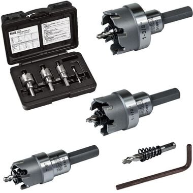 Klein Tools Carbide Hole Cutter Set 4 Pc