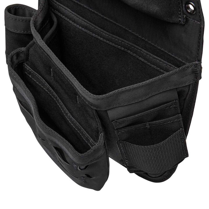 Diamondback Toolbelts Eagle X Right Side Mid-Sized Non-Dominant Tool Pouch, Black, large image number 4
