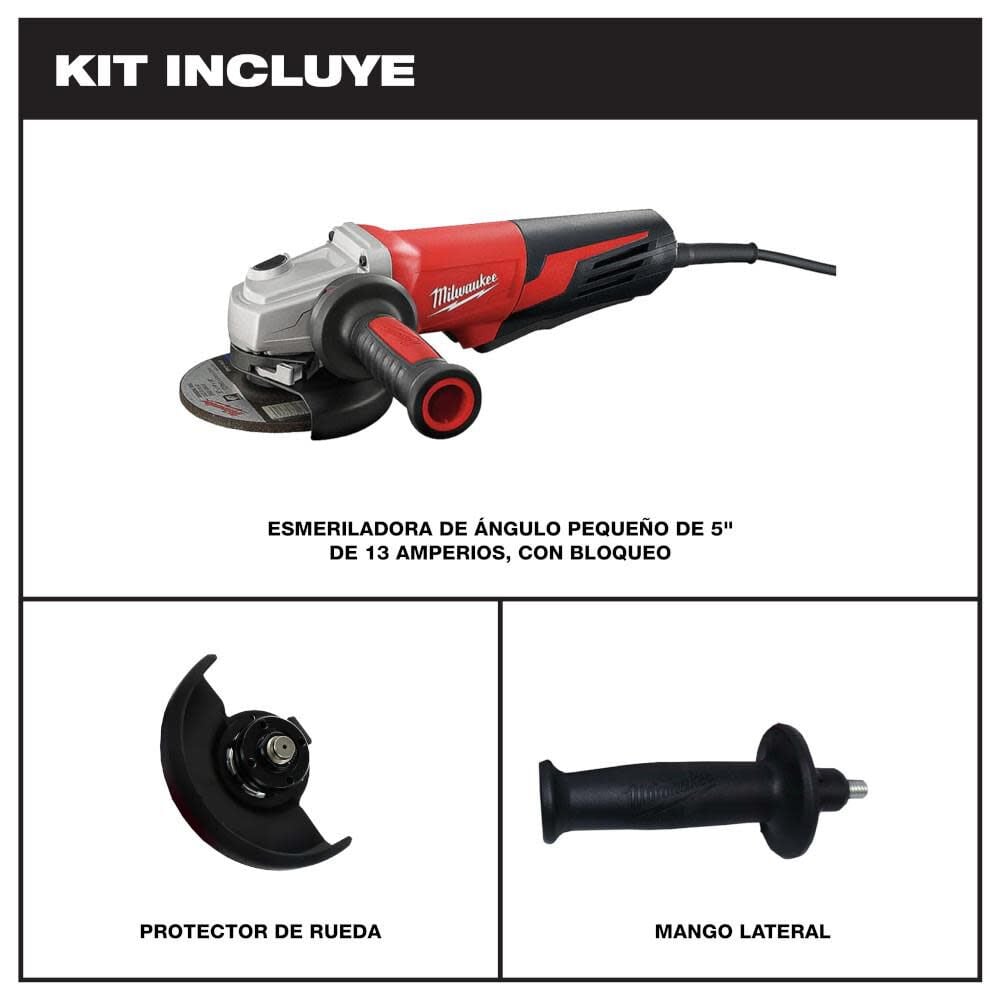 Milwaukee 13 Amp 5 In Small Angle Grinder Paddle Lock On 6117 30 Simolary simolary.com 7