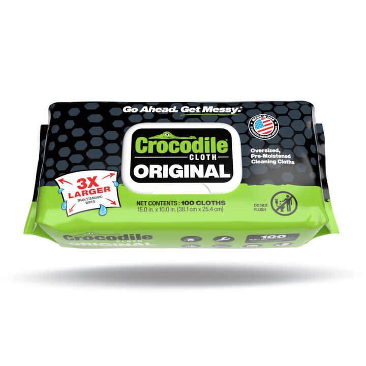 Crocodile Cloth Original Oversized Cleaning Cloths 1 Pack/100 Huge Cloths