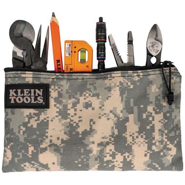 Klein Tools Camouflage Zipper Bag, large image number 8