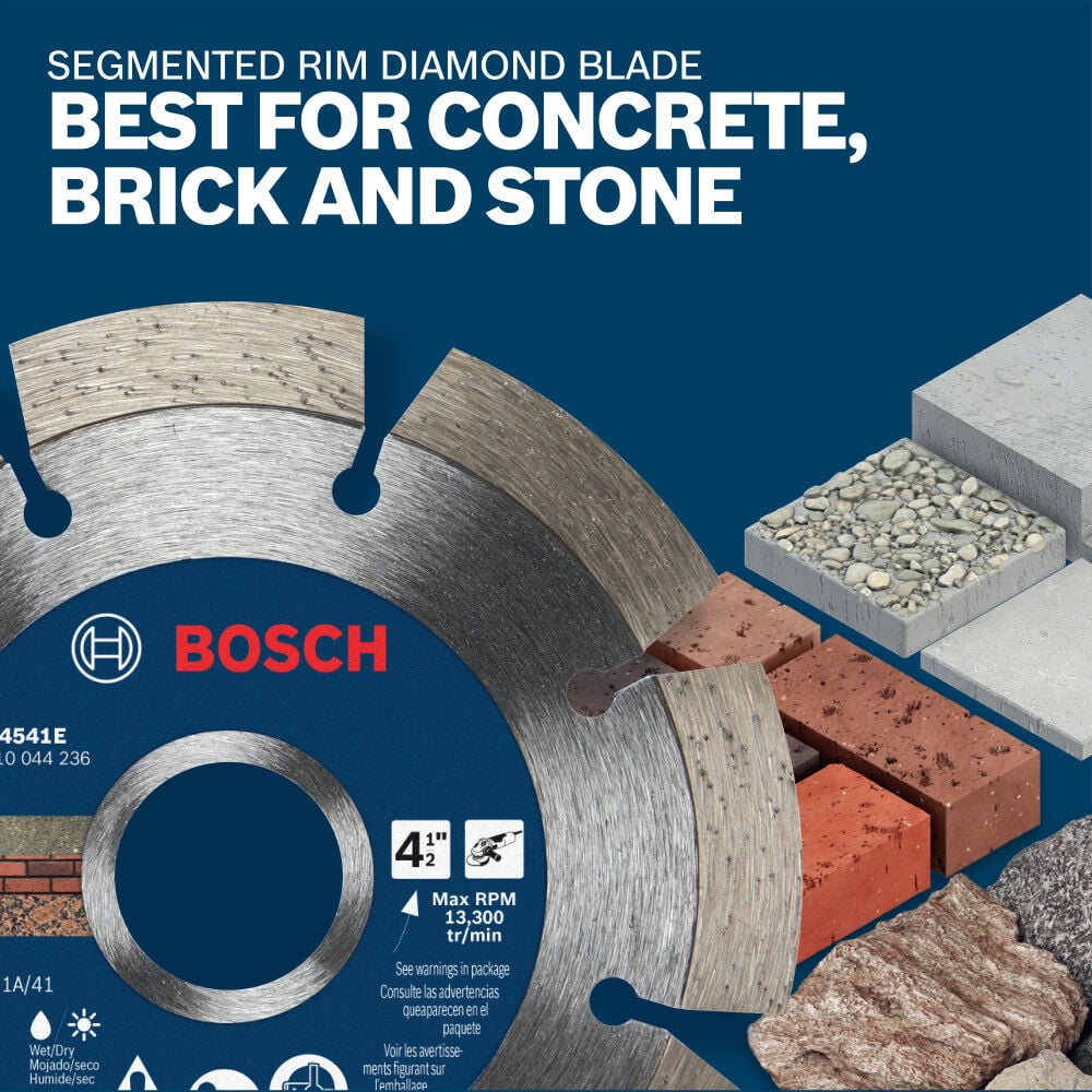 Bosch Diamond-Rim Blade Set 3 Pieces, large image number 3