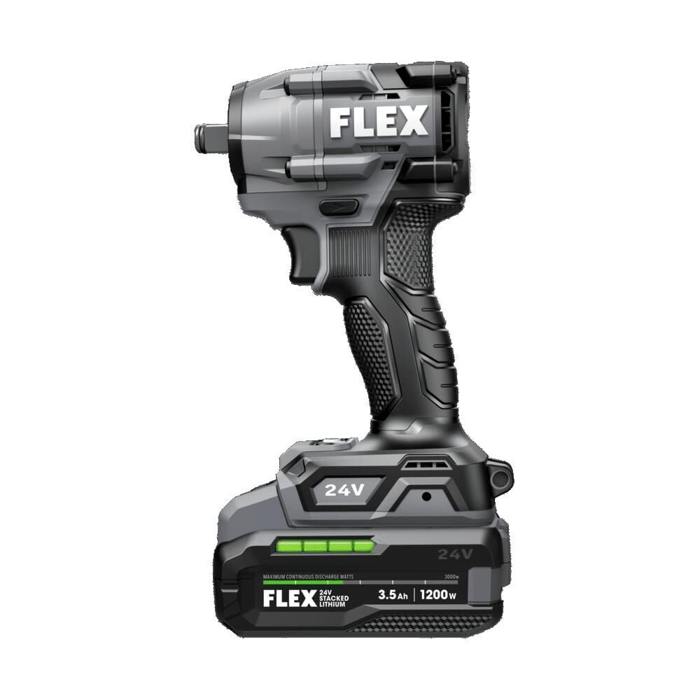 FLEX 24V Cordless 1/2 Inch Compact Impact Wrench Stacked Lithium Kit, large image number 4