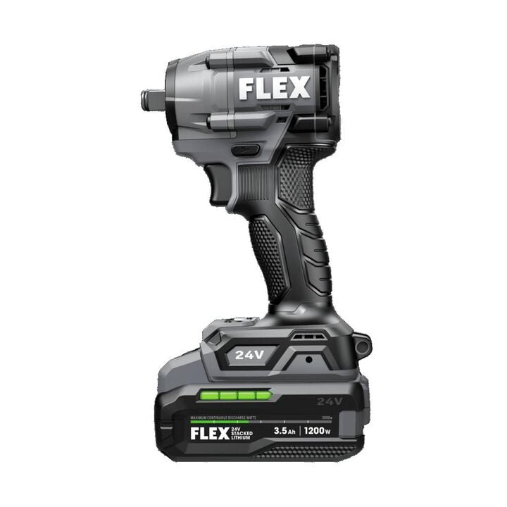 FLEX 24V Cordless 1/2 Inch Compact Impact Wrench Stacked Lithium Kit, large image number 3