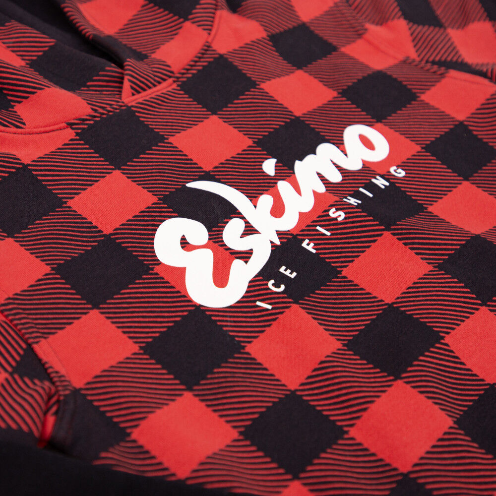 Eskimo Youth Retro Hoodie, Buffalo Plaid, large image number 5