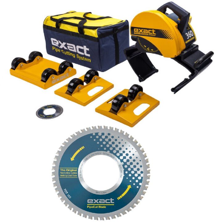 Exact Tools PipeCut 360 Pro Series 2.0 Pipe Cutting Saw with TCT Blade