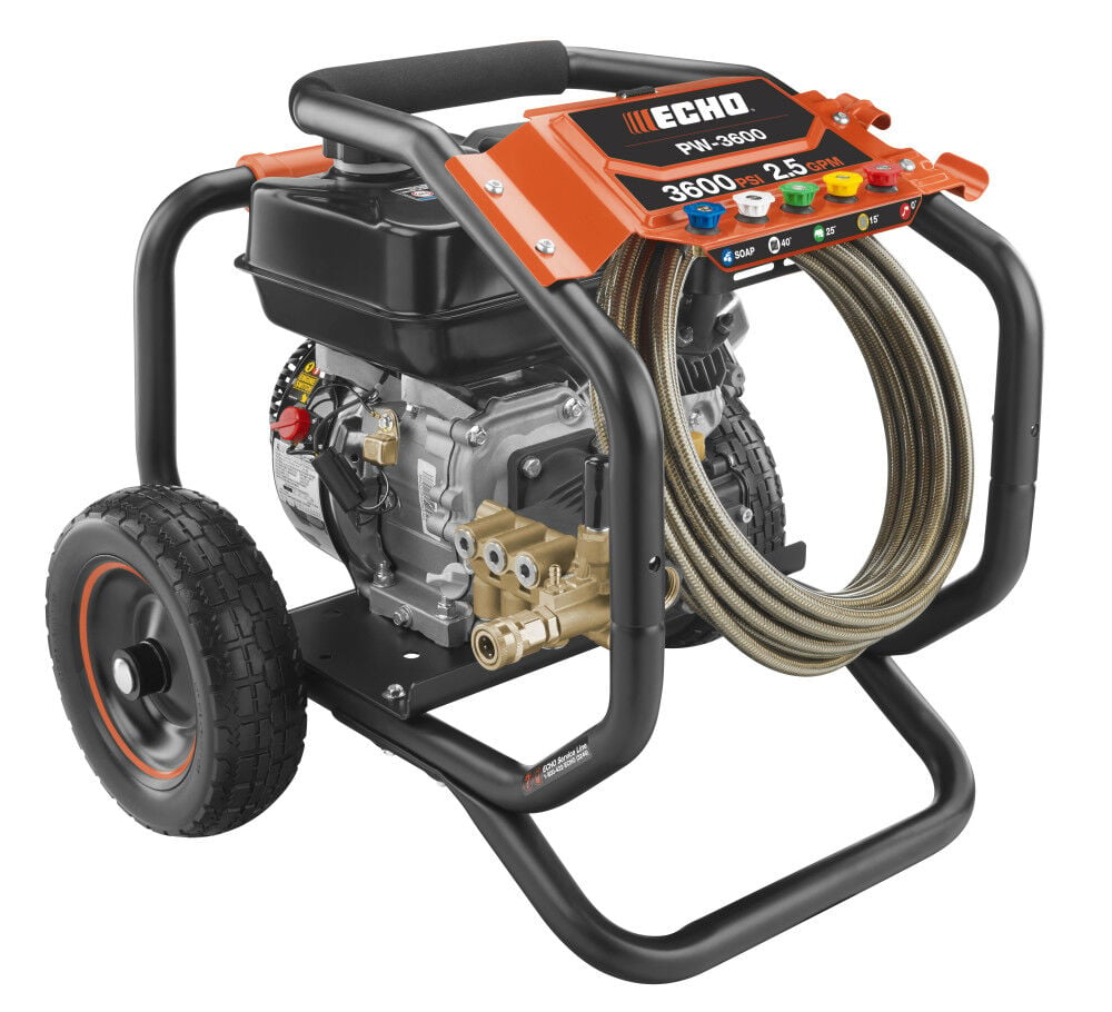 Echo 3600 PSI 2.5 GPM Gas Powered Cold Water Pressure Washer with 5 Quick Connect Spray Nozzles, large image number 1
