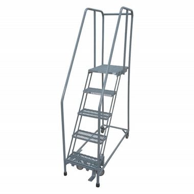 Cotterman Series 1000 5 Step X 26in W A6 Tread Step Ladder w/handrails, large image number 0