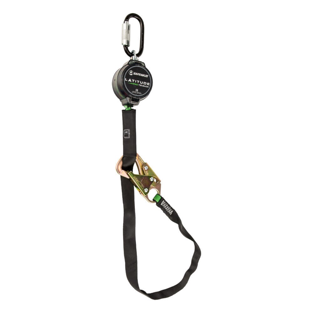 Safewaze Latitude Pro Tie-Back 7 Ft. Single Web SRL-P: Triple Lock Carabiner, 40 Inch Tie-back, large image number 1