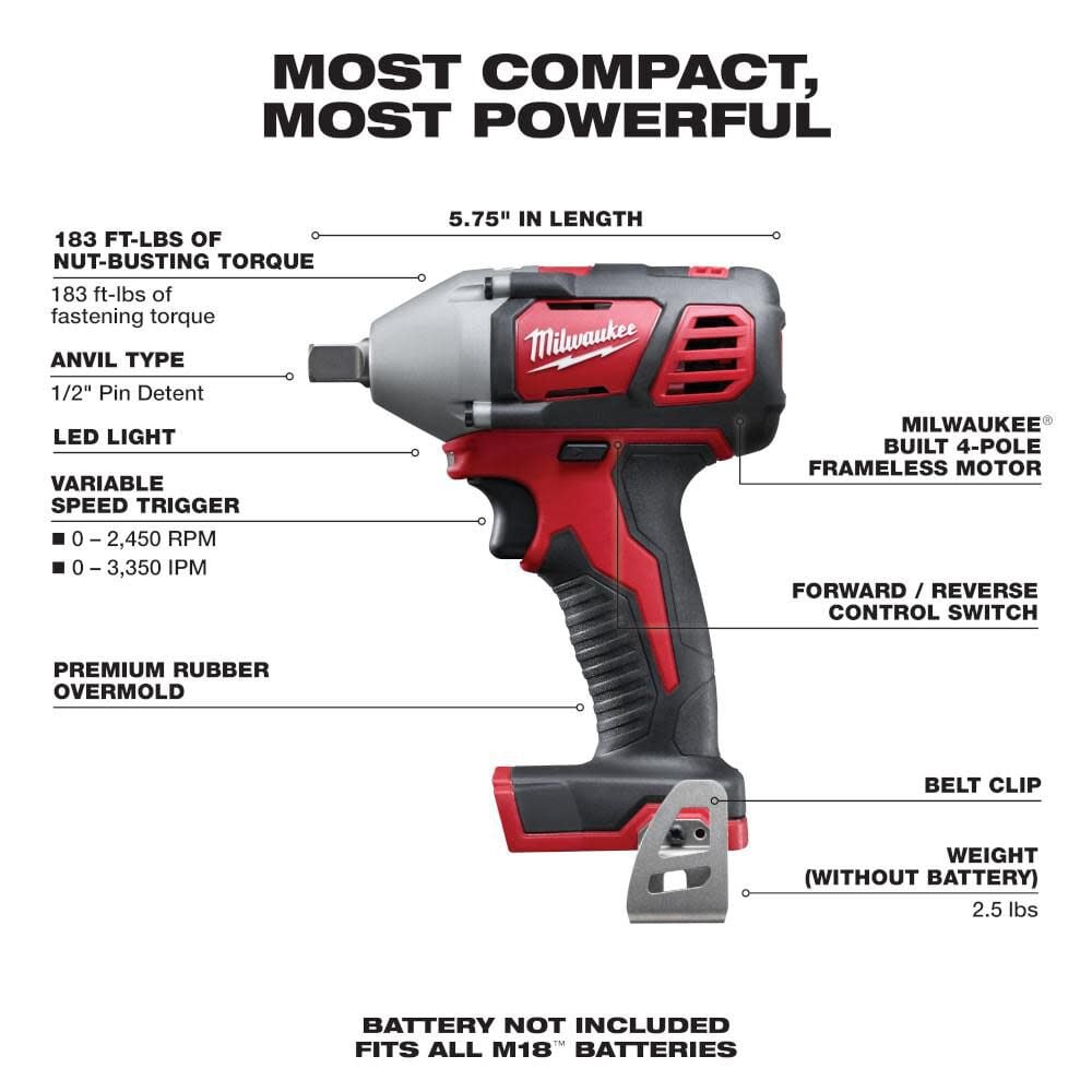 Milwaukee M18 1 2 In Impact Wrench Bare Tool 2659 20 Simolary simolary.com 6
