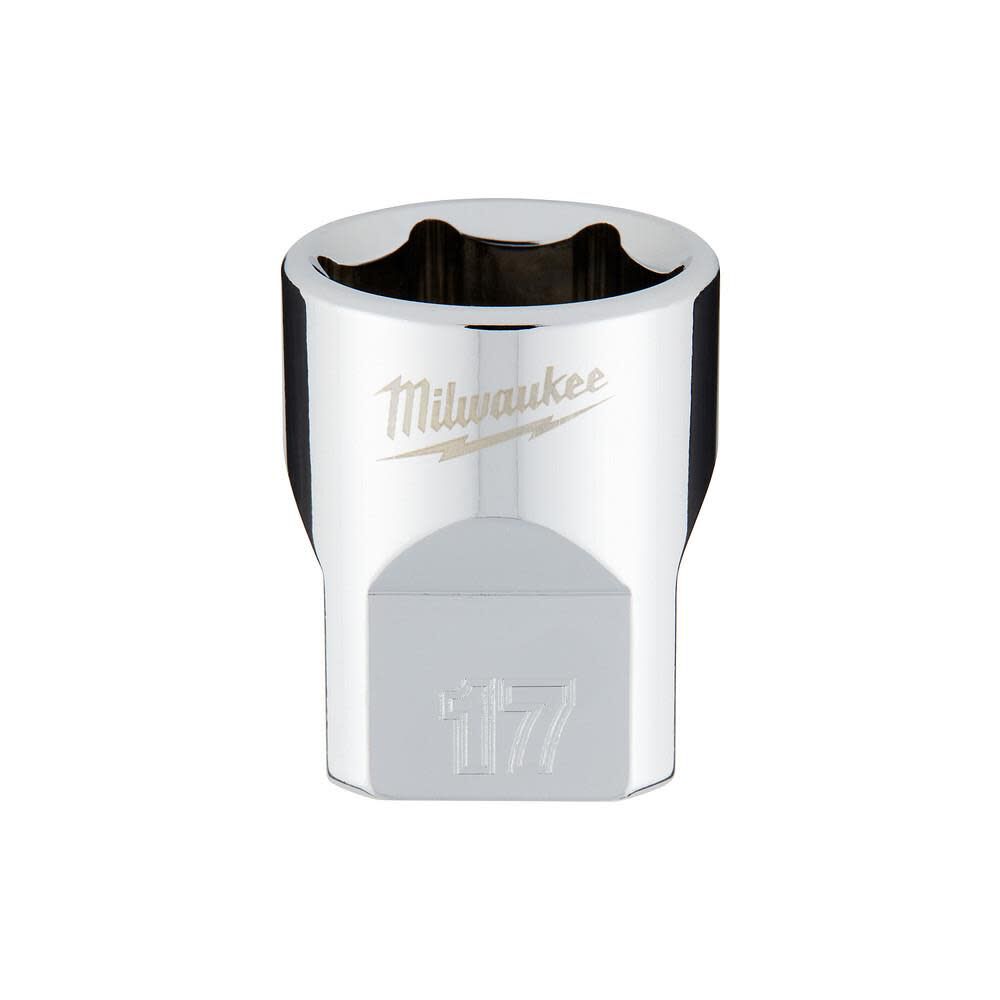 Milwaukee 3/8 in. Drive 17mm Metric 6-Point Socket, large image number 1