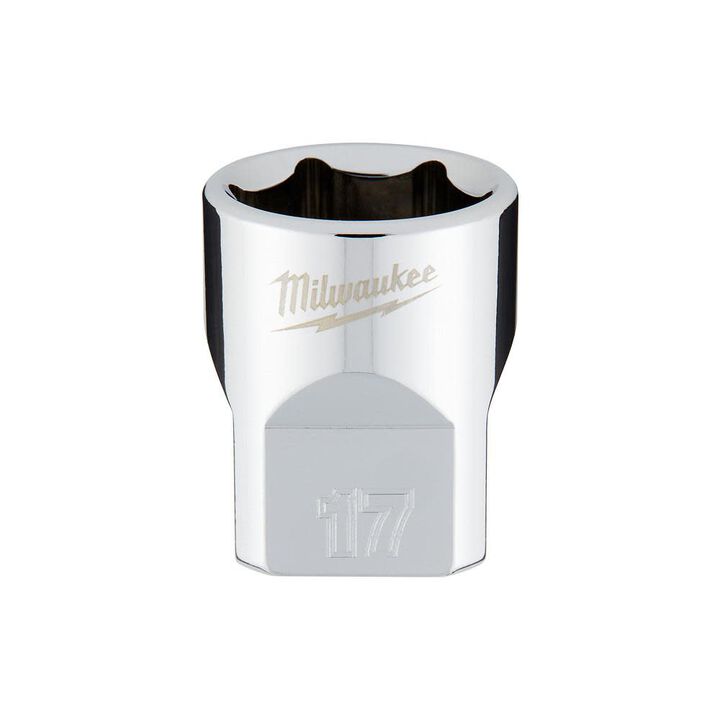 Milwaukee 3/8 in. Drive 17mm Metric 6-Point Socket, large image number 0