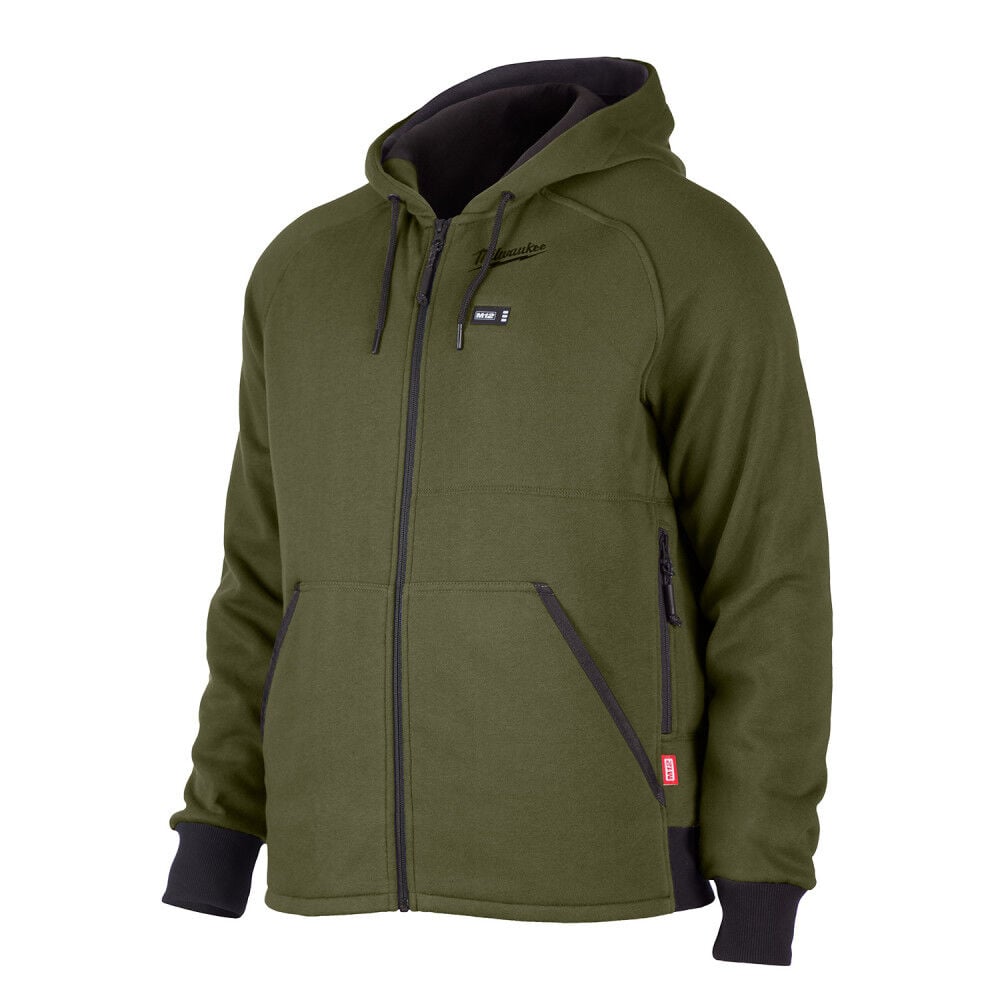 Milwaukee M12 Heated Hoodie Green 2X (Bare Tool) Size 2XL – 306GN-202X