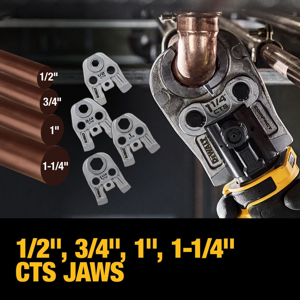 DEWALT 20V 1/2 in to 1-1/4 in Compact Press Tool Kit, large image number 5