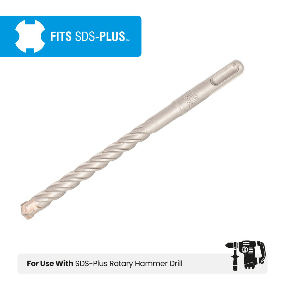 Spyder 3/8 Inch x 6 Inch SDS-Plus 4-Cutter Carbide-Tip Rotary Hammer Drill Bit, large image number 4