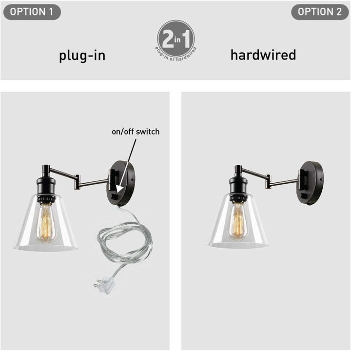 Globe Electric Leclair Vintage Wall Sconce Bronze 60W E26 1 Light, large image number 4