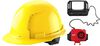 Milwaukee Yellow Front Brim Vented Hard Hat with 4pt Ratcheting Suspension Type 1 Class C & BOLT Cooling Fan Bundle, small image number 1