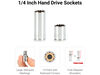 Tekton 1/4 Inch 12 Point Socket and Ratchet Set, 29 Pieces (5/32-9/16 Inch), small image number 3
