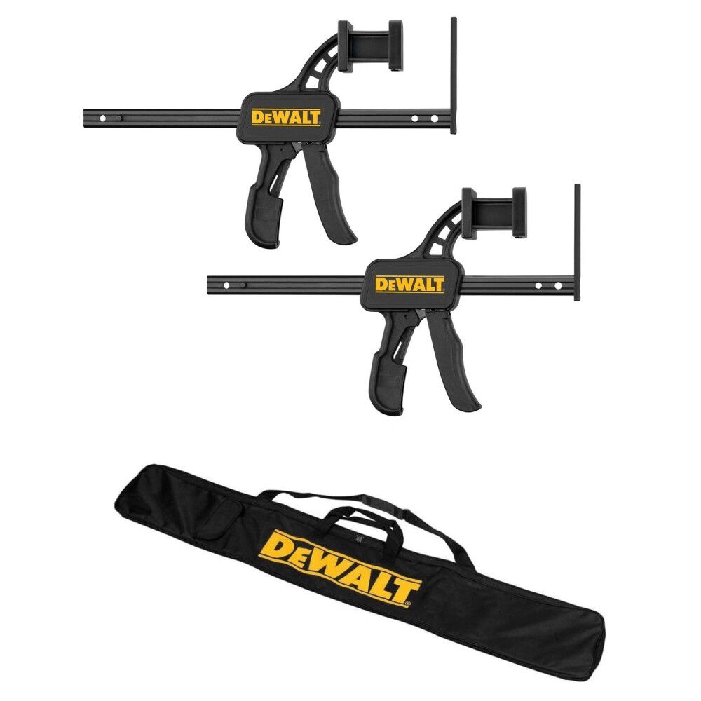 DEWALT TrackSaw Track Bag & TrackSaw Track Clamps - 2/Pack Bundle, large image number 1
