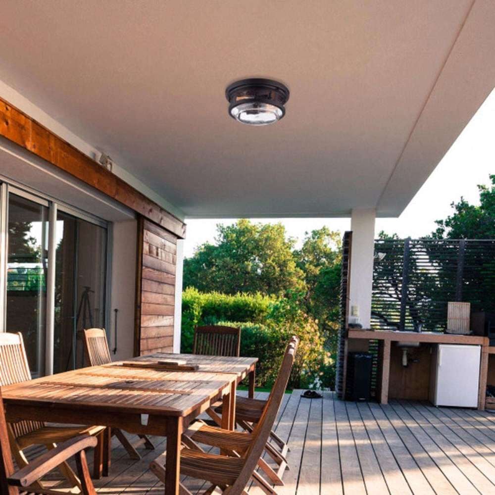 Globe Electric Wolfe Dimmable Outdoor Fixture Natural Bronze, large image number 6