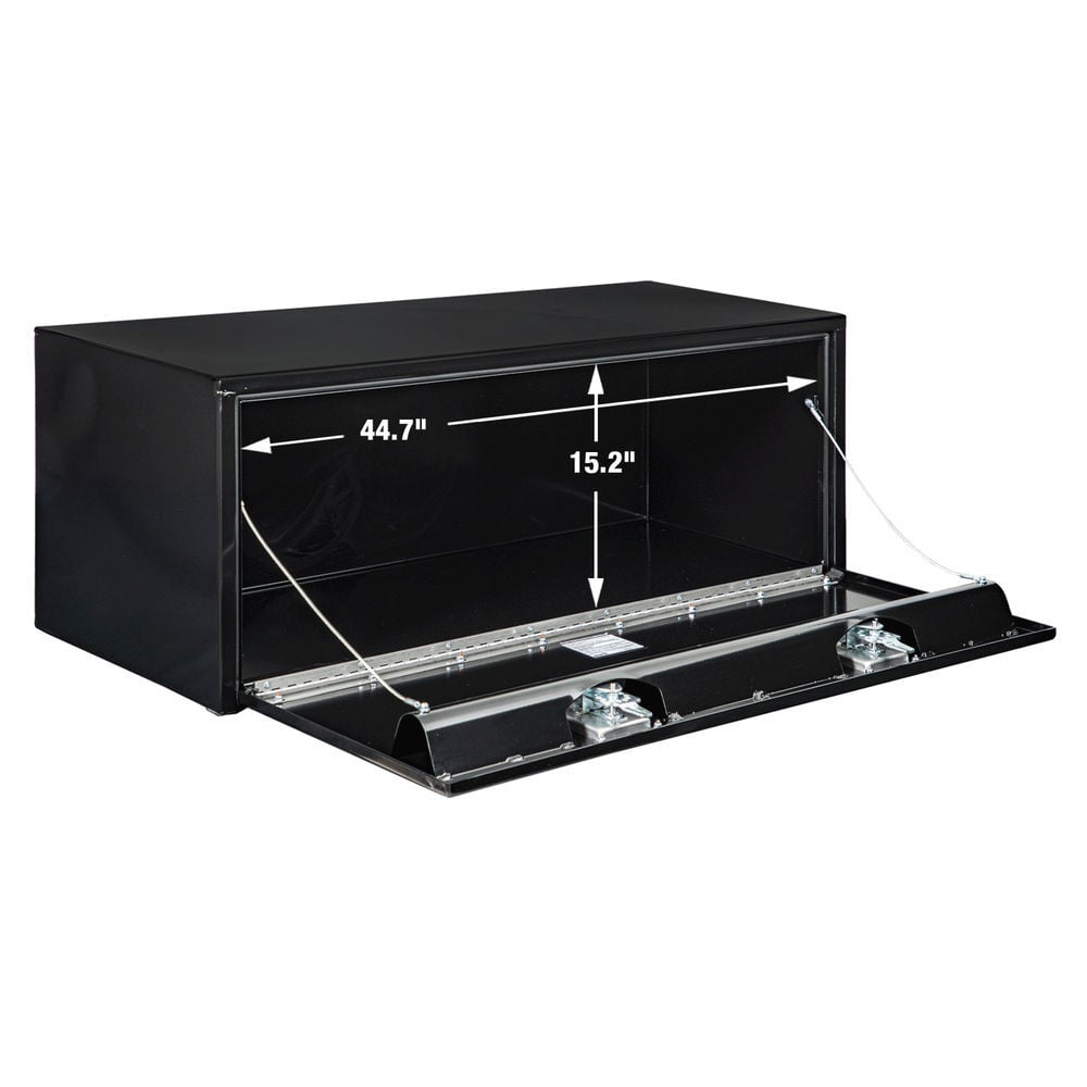 Buyers Products Company 18x18x48 Inch Black Steel Underbody Truck Box, large image number 2
