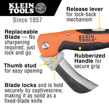 Klein Tools Cable Skinning Utility Knife, large image number 1