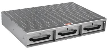 Crescent JOBOX 3 Drawer Short Floor Heavy-Duty Aluminum Drawer Storage 36"W x 6"H x 26"L