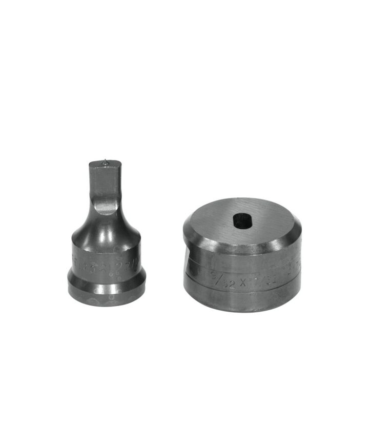 Edwards 1/2 Inch Punch x 17/32 Inch Die Standard Oblong Punch & Die Set, large image number 1