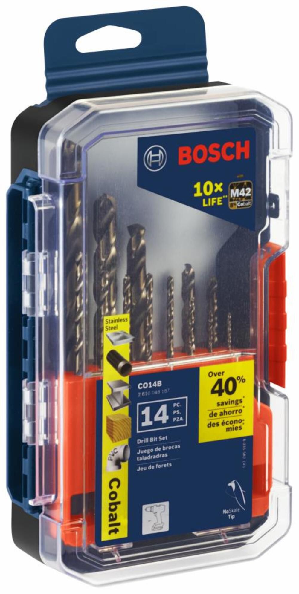 Bosch 14 pc. Cobalt M42 Drill Bit Set CO14B Acme Tools