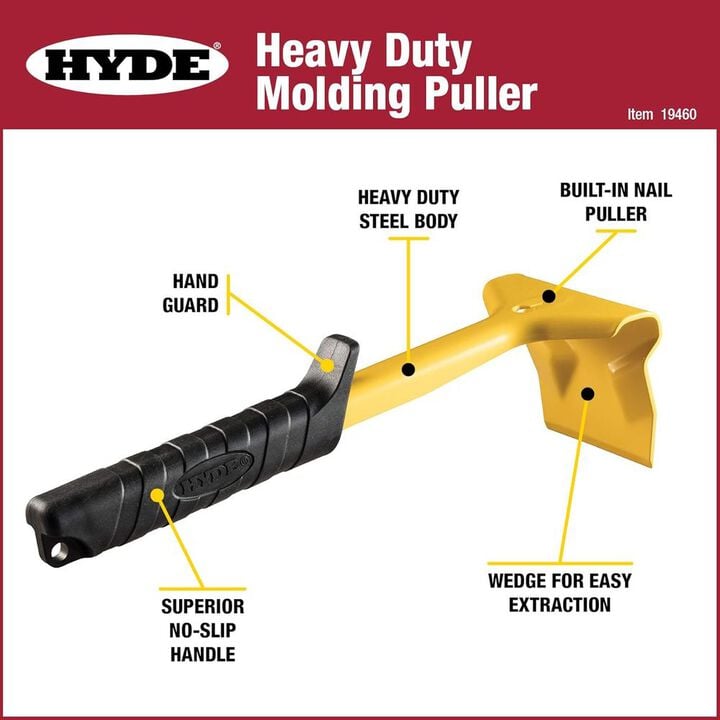 Hyde HD Steel Molding Puller with Built-In Nailer & No-Slip Handle, large image number 3