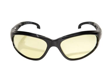 Edge Dakura Safety Glasses Black Frame Yellow Lens, large image number 2