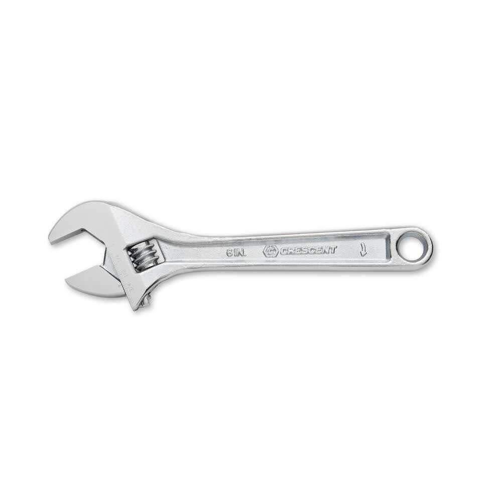 Crescent 6in Adjustable Wrench Chrome Finish, large image number 1