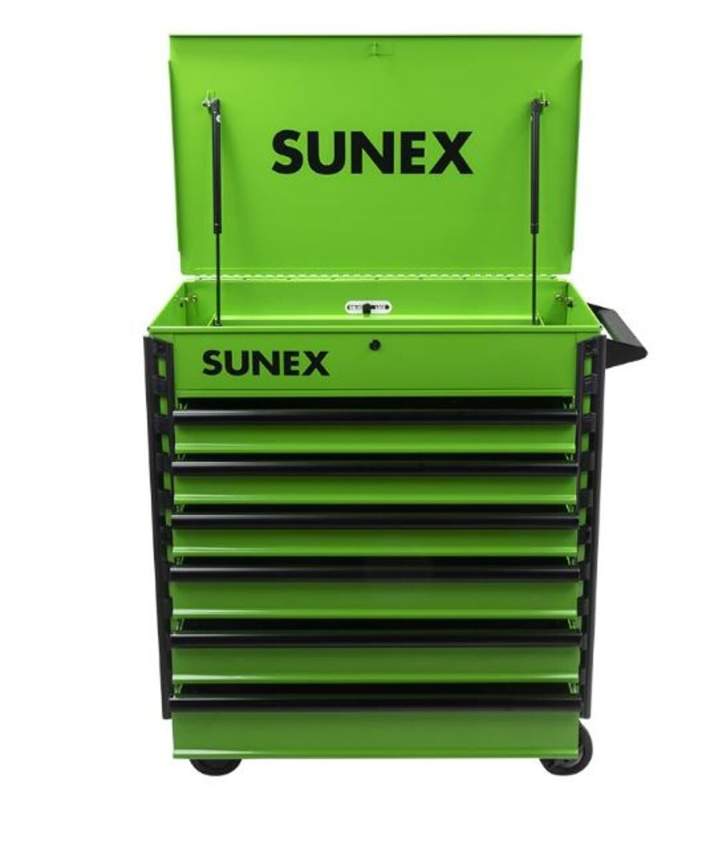 Sunex Premium Full Drawer Service Cart Lime Green - Picture 2 of 3