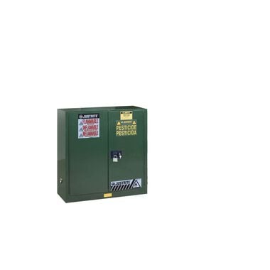 Justrite 30 Gallon Green Manual Close Safety Cabinet
