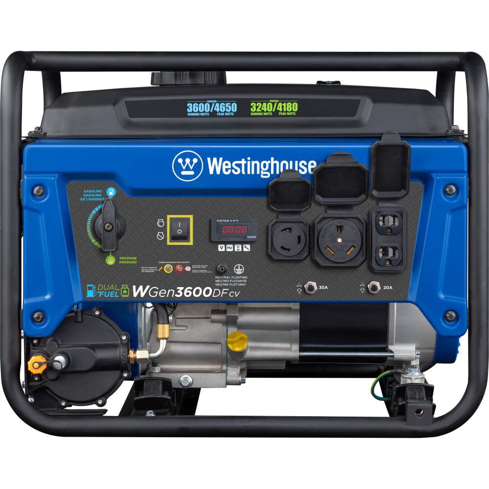 Westinghouse Outdoor Power 4,650 Watt Dual Fuel 49-State Portable Generator with CO Sensor, large image number 8