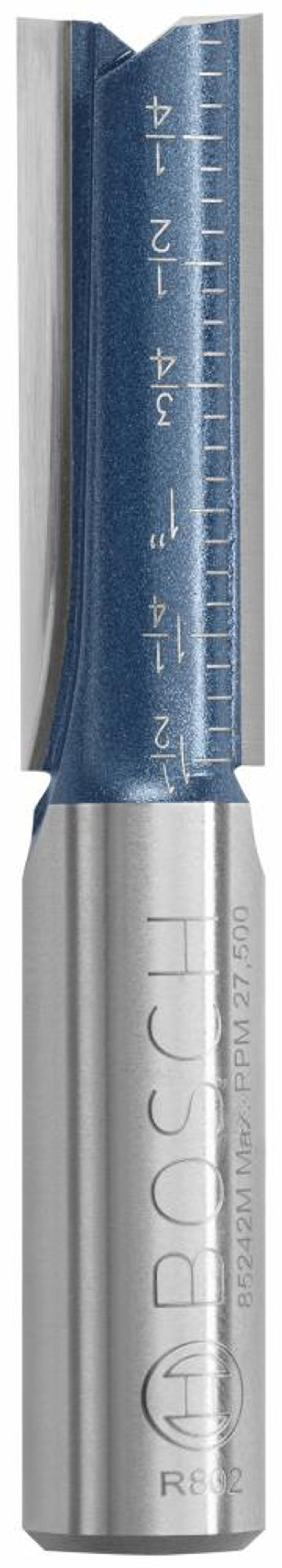 Bosch 1/2in x 1 1/2in Carbide Tipped Double Flute Straight Router Bit, large image number 5