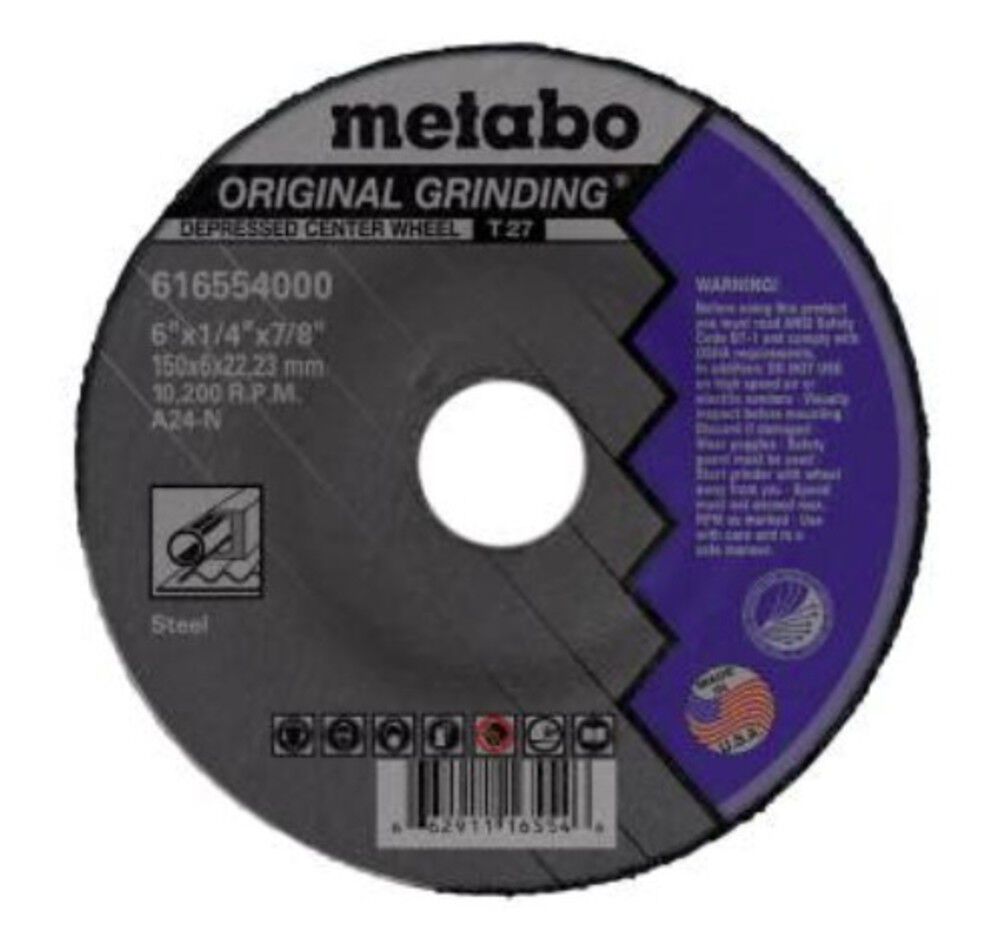 Metabo HPT Promotional 7 Inch Type 27 A24N Original Grinding Wheel, large image number 2