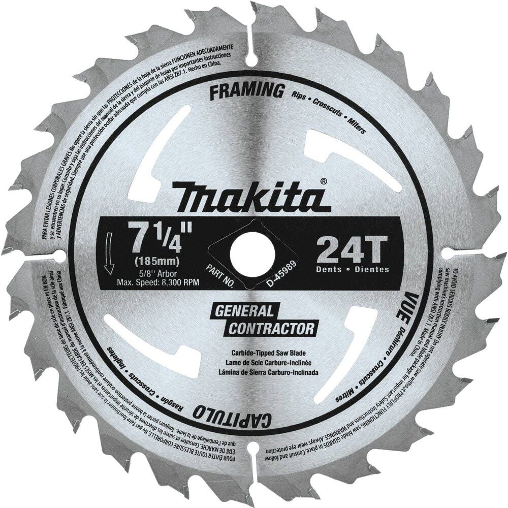 Makita 7-1/4 in. 24T General Purpose Framing Blade 10pk, large image number 2